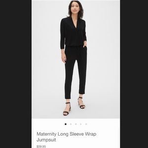 GAP Maternity Long Sleeve Wrap Jumpsuit XS,M,